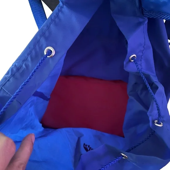 Vintage Igloo lunch bag convertible backpack crossbody insulated red blue - Picture 6 of 16